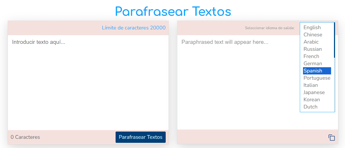 Parafrasear Textos