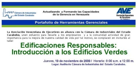 Taller “Edificaciones Responsables: Introducción a los Edificios Verdes”