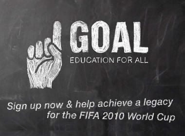 Las estrellas de la Copa Mundial y las empresas de telefonía móvil proponen llegar a miles de millones de personas para ayudar el proyecto