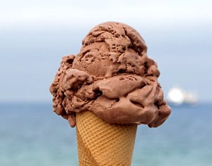 ¿Un helado de chocolate o un helado de chocolate?