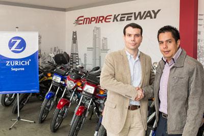 Alianza Empire y Zurich para RCV de Motorizados