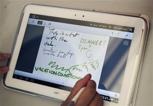 Samsung lanza en EEUU su Galaxy Note 10.1, nuevo rival de la iPad