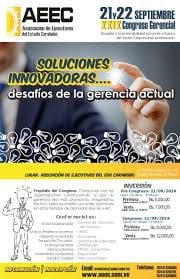 21 y 22 de Septiembre en la Asociación de Ejecutivos  SOLUCIONES INNOVADORAS: DESAFIOS A LA GERENCIA ACTUAL