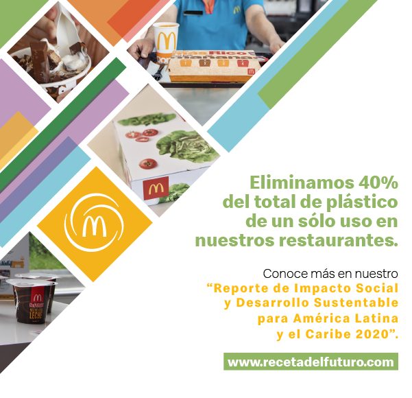 Arcos Dorados removió un 40% del total de plástico de un sólo uso en sus restaurantes