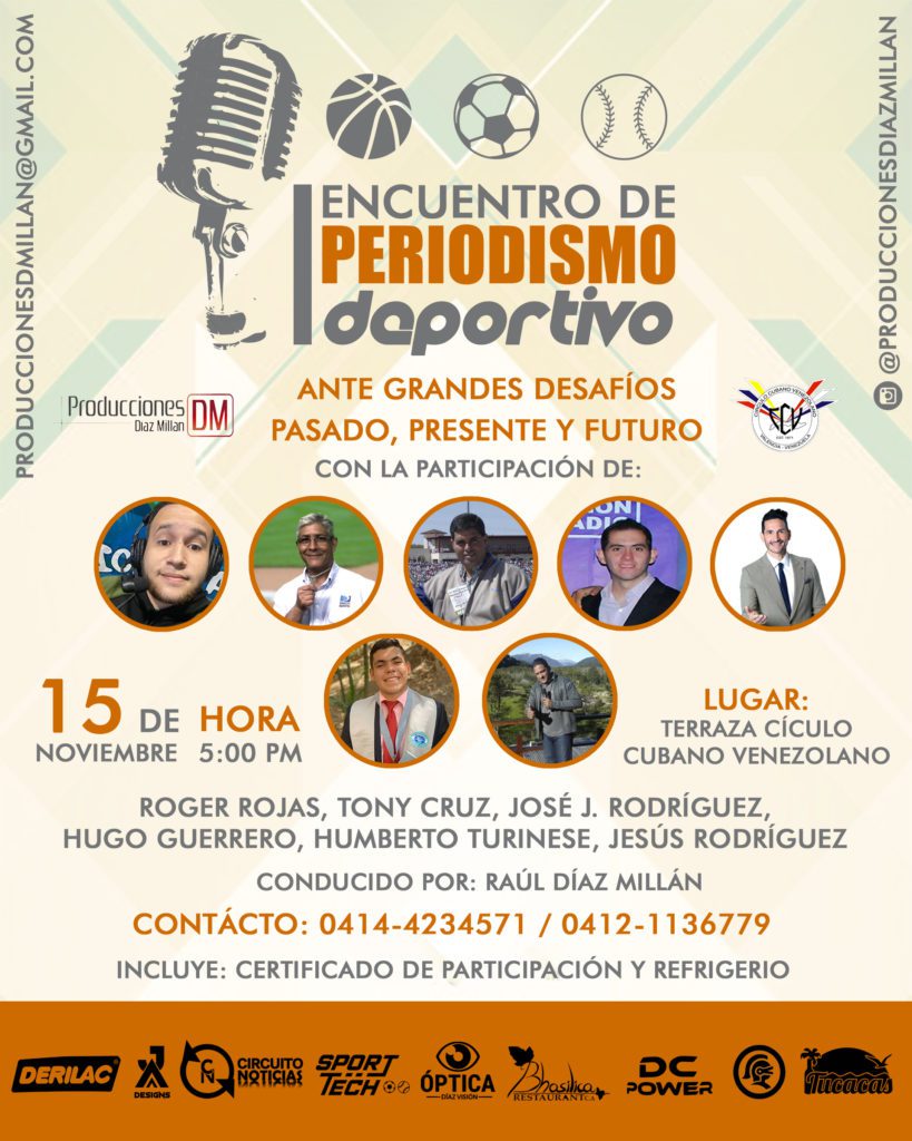 Realizaran conversatorio sobre Periodismo Deportivo