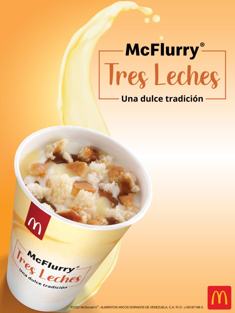 McDonald’s Venezuela incorpora el McFlurry Tres Leches