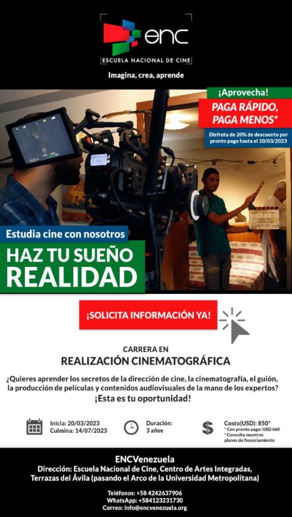 Estudiar cine en Venezuela es una realidad